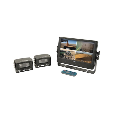 CabCAM  Video System, Quad (Includes 9 Digital Touch Screen TFT LCD Monitand 2 Cameras) 11x10x4